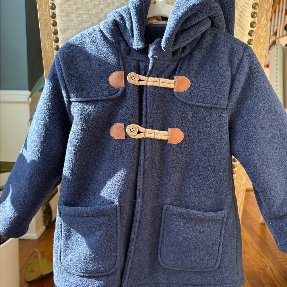 H&M Kids Navy Blue Toggle Puffer Coat